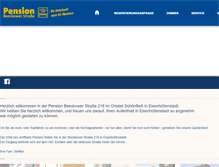 Tablet Screenshot of pension-schoenfliess.de